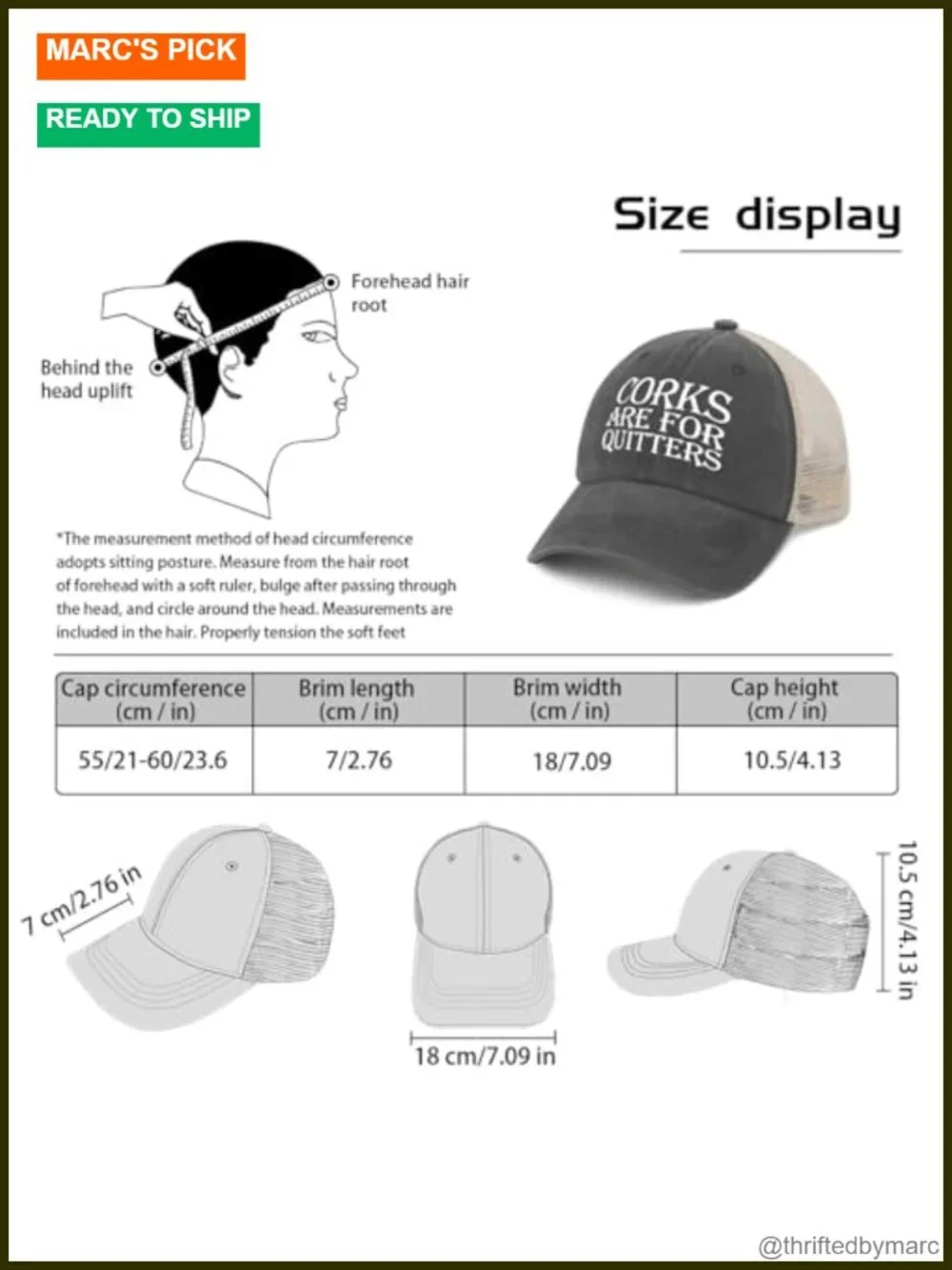 Corks Are for Quitters Mesh Trucker Hat Adjustable Baseball Cap for Fall Outdoor